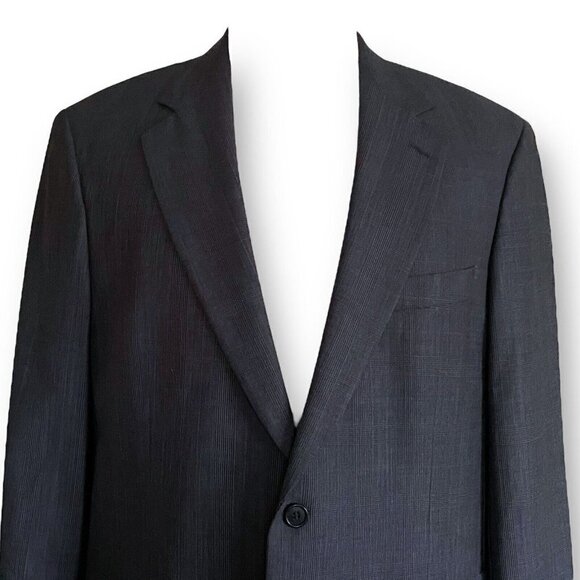 Brooks Brothers 346 Mens Blazer Sz 42R Gray Glen Plaid Stretch Wool Two Button - Picture 3 of 10